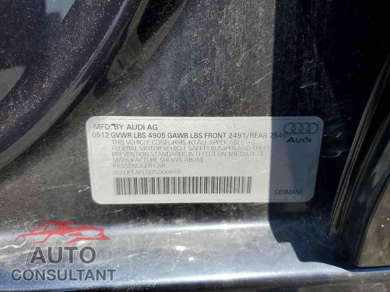 AUDI A4 2013 - WAUFFAFL0DN006659