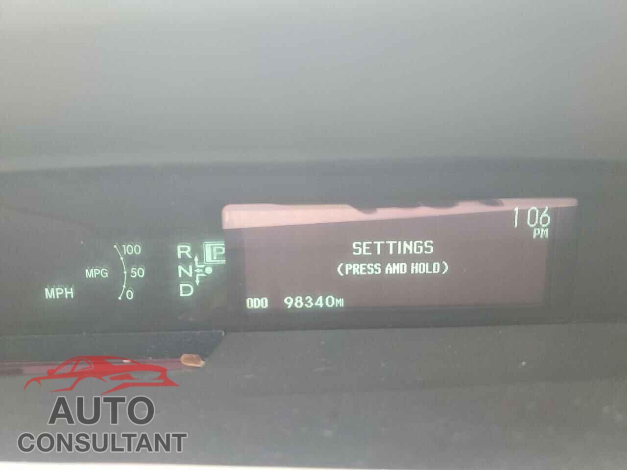 TOYOTA PRIUS 2011 - JTDKN3DU3B0300563