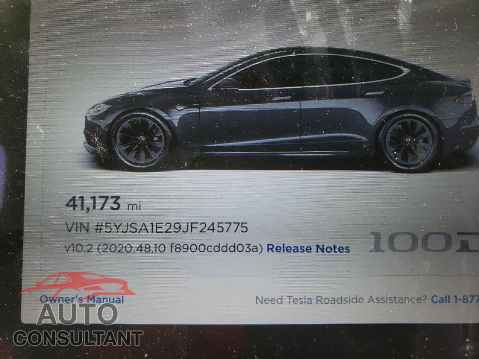 TESLA MODEL S 2018 - 5YJSA1E29JF245775