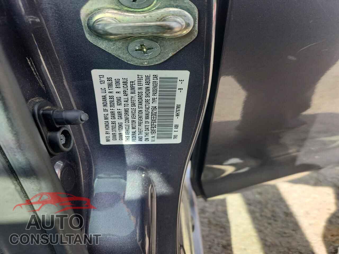 HONDA CIVIC 2014 - 19XFB2F9XEE002164
