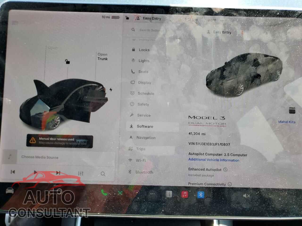 TESLA MODEL 3 2018 - 5YJ3E1EB3JF170807