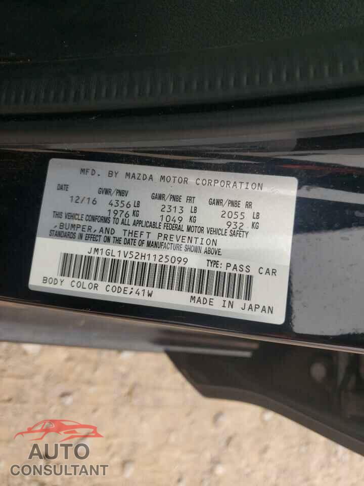 MAZDA 6 2017 - JM1GL1V52H1125099
