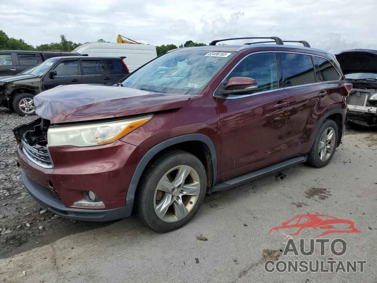 TOYOTA HIGHLANDER 2015 - 5TDDKRFH2FS213597