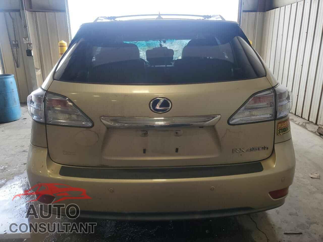 LEXUS RX450 2012 - JTJBC1BA3C2425651
