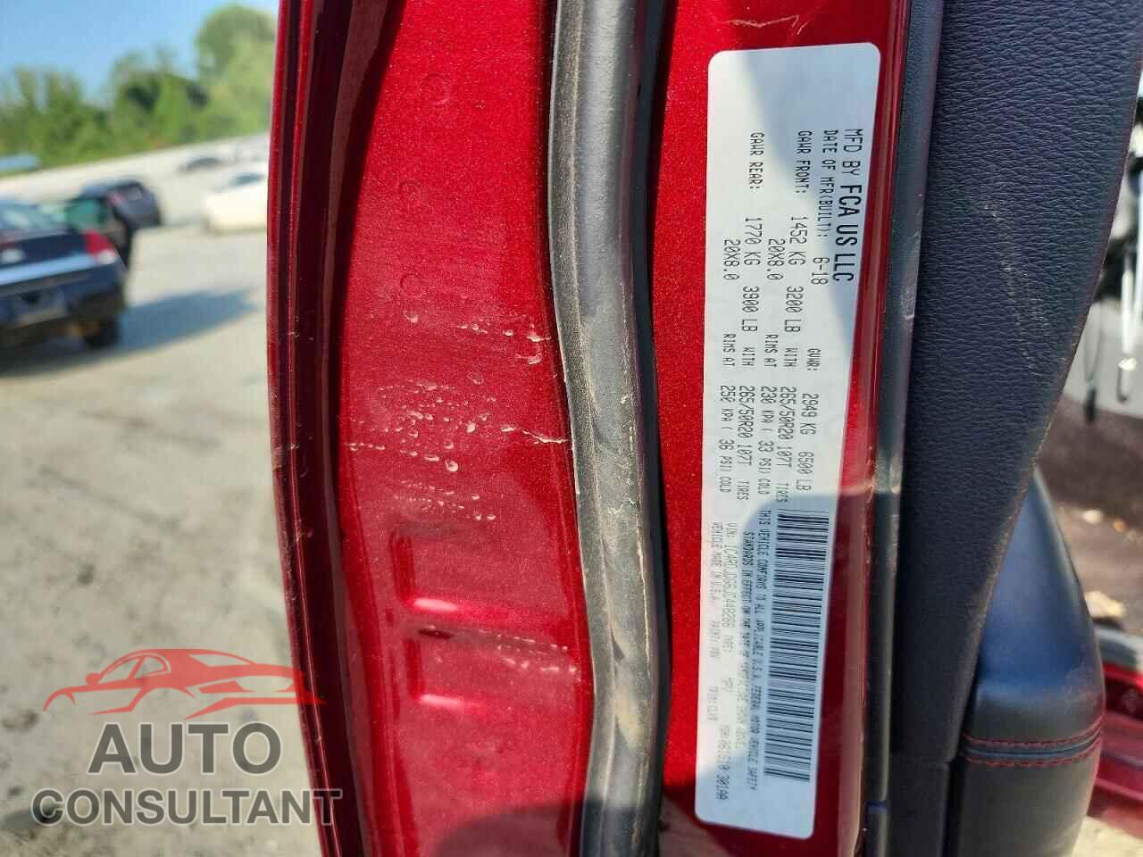 DODGE DURANGO 2018 - 1C4RDJDG6JC448266
