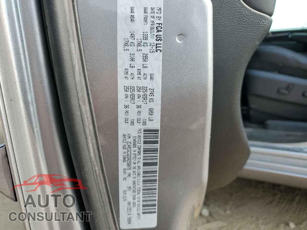 DODGE CARAVAN 2016 - 2C4RDGCG2GR258078