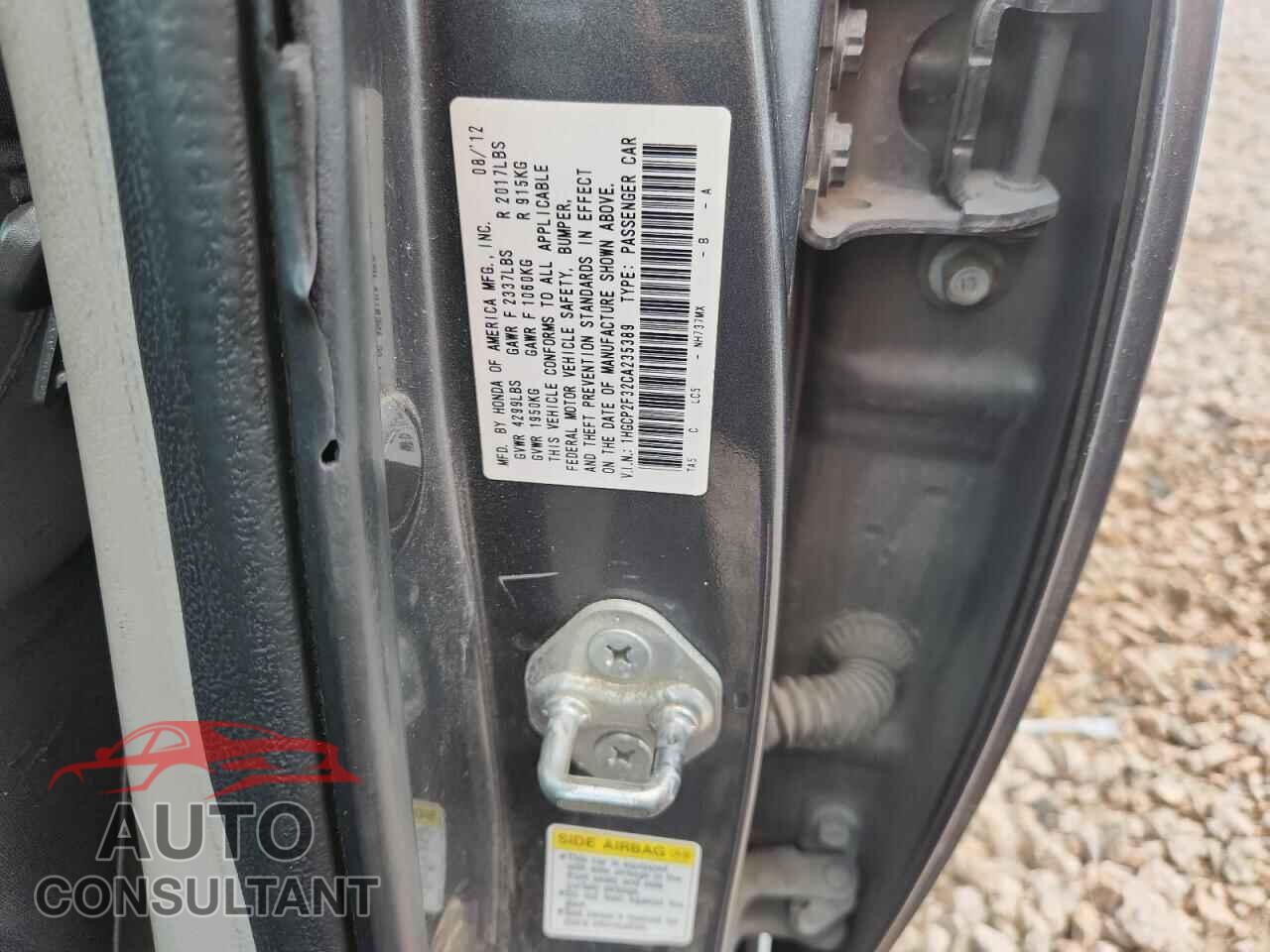 HONDA ACCORD 2012 - 1HGCP2F32CA235389