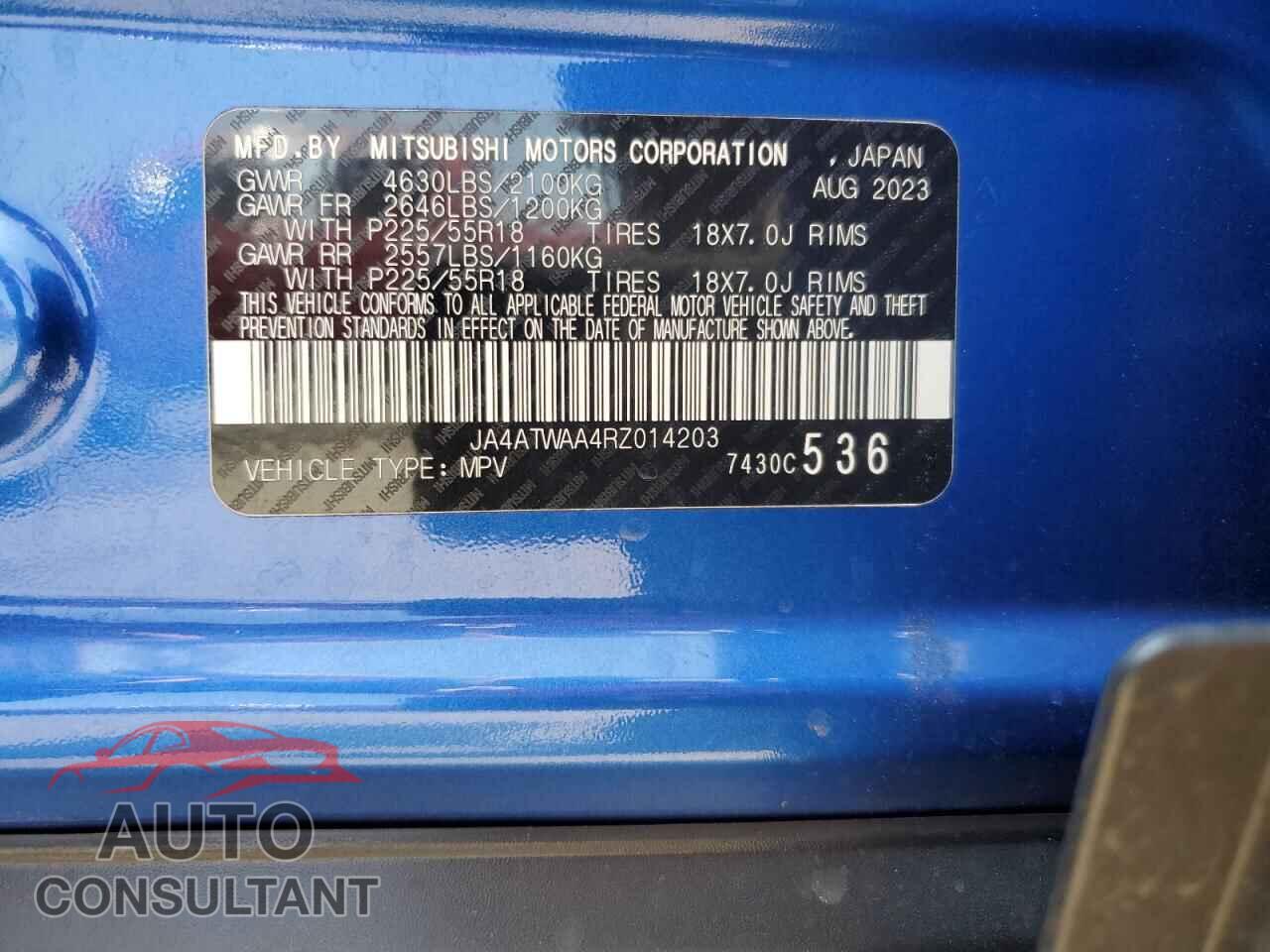 MITSUBISHI ECLIPSE 2024 - JA4ATWAA4RZ014203