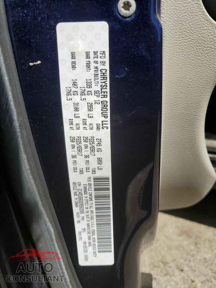 DODGE CARAVAN 2013 - 2C4RDGBG9DR562585