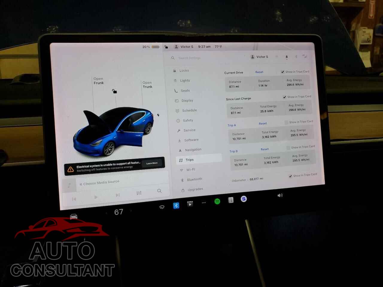 TESLA MODEL 3 2019 - 5YJ3E1EB4KF452827