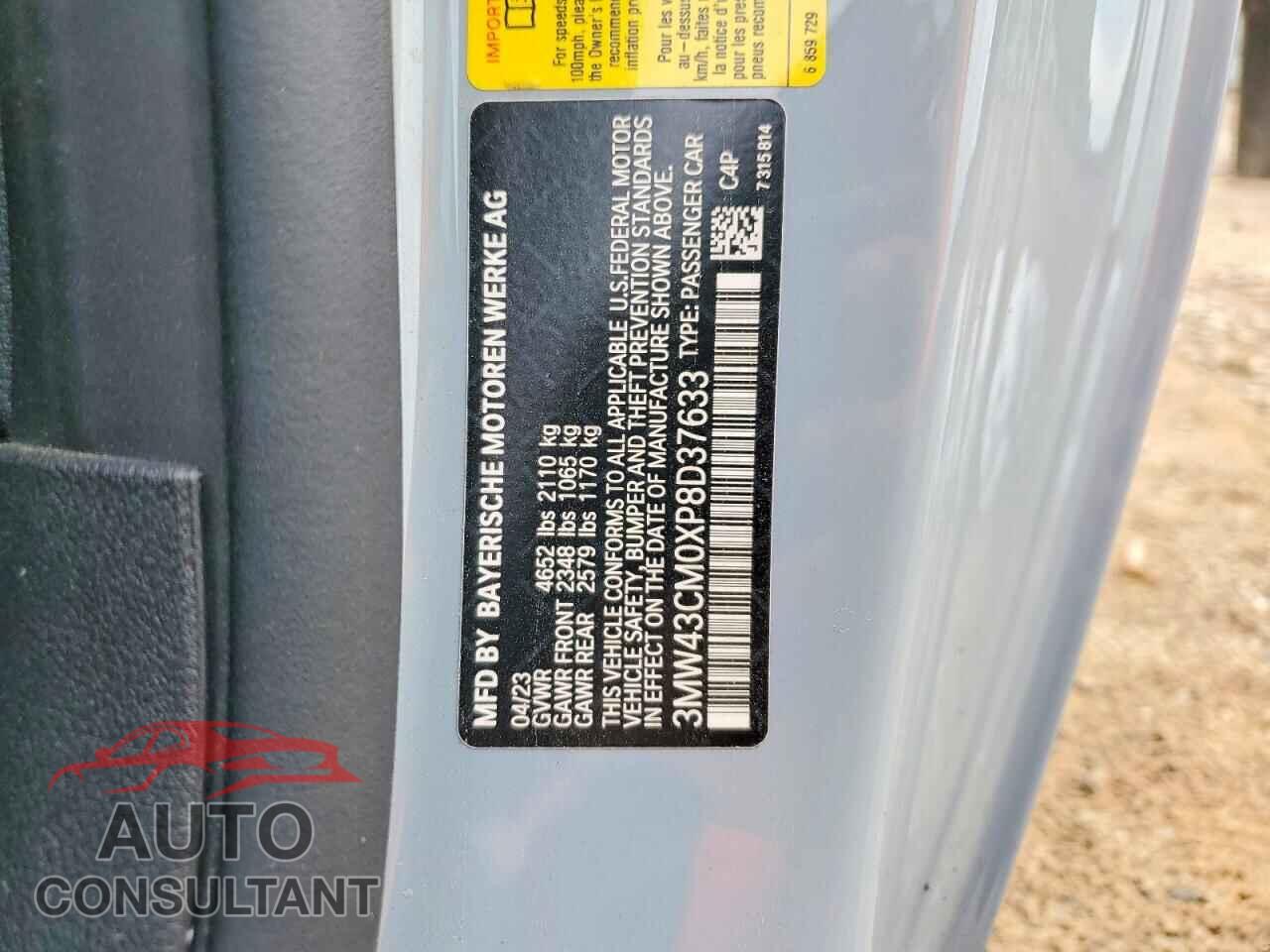 BMW M2 2023 - 3MW43CM0XP8D37633