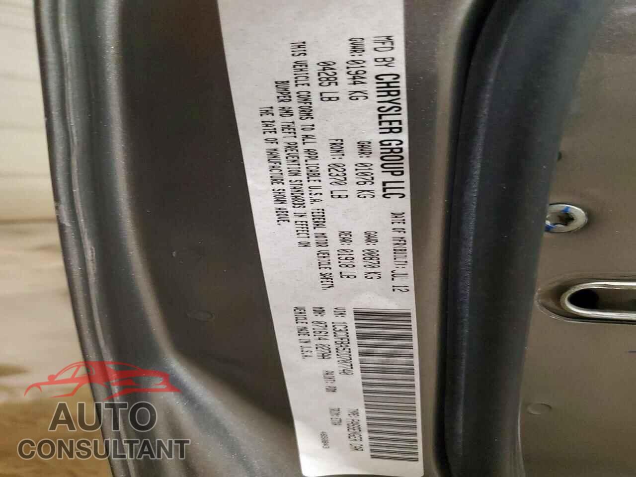 DODGE DART 2013 - 1C3CDFBA5DD707740