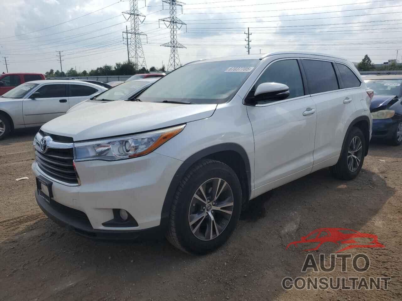 TOYOTA HIGHLANDER 2016 - 5TDJKRFH9GS292433