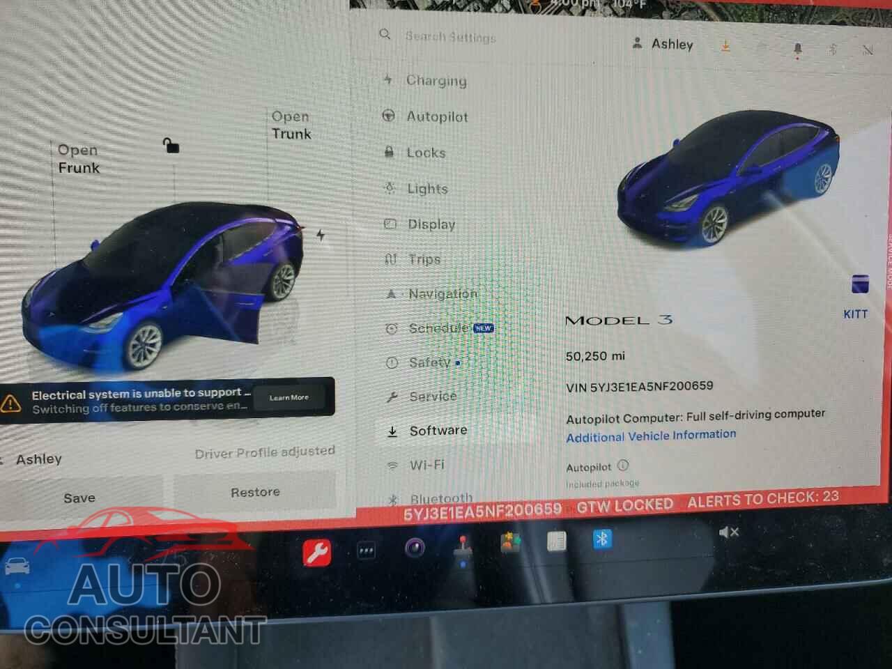 TESLA MODEL 3 2022 - 5YJ3E1EA5NF200659
