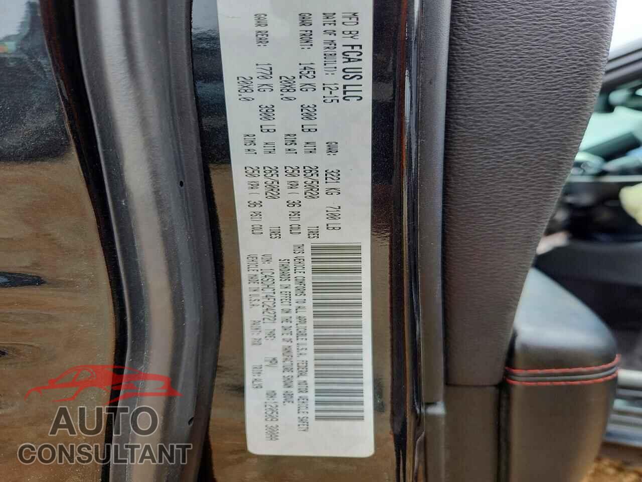 DODGE DURANGO 2015 - 1C4SDHCT4FC242721
