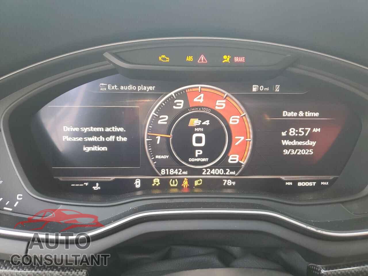 AUDI S4/RS4 2018 - WAUC4AF47JA219757