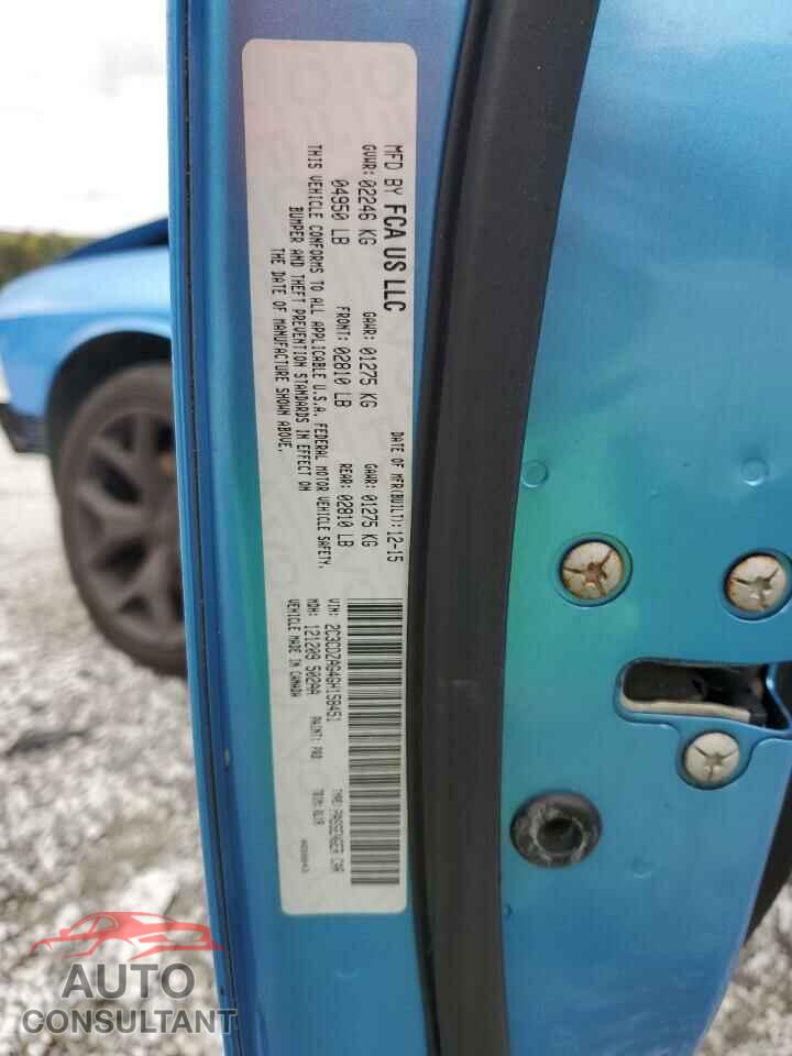 DODGE CHALLENGER 2016 - 2C3CDZAG4GH158451