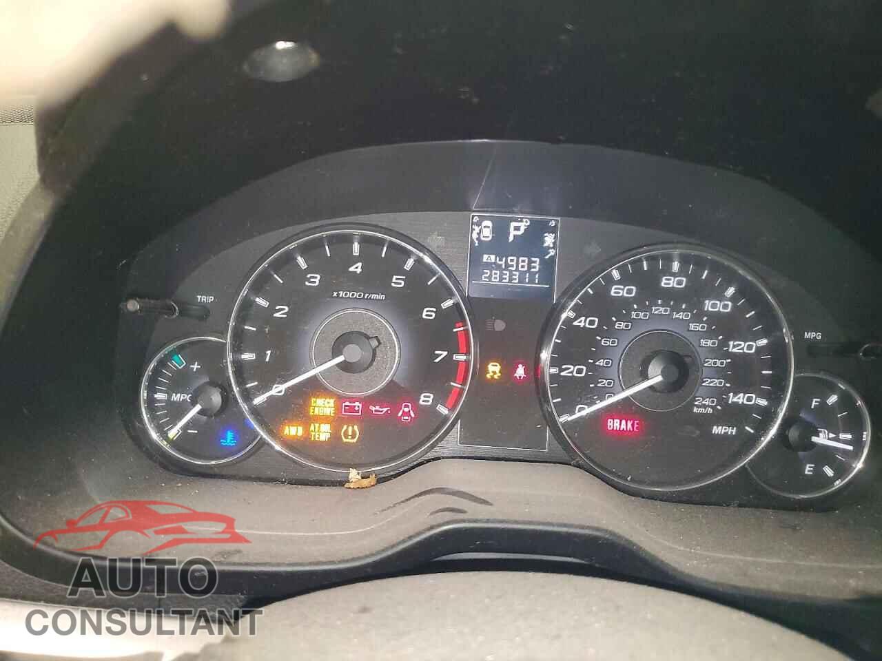 SUBARU OUTBACK 2011 - 4S4BRCCC3B3398808