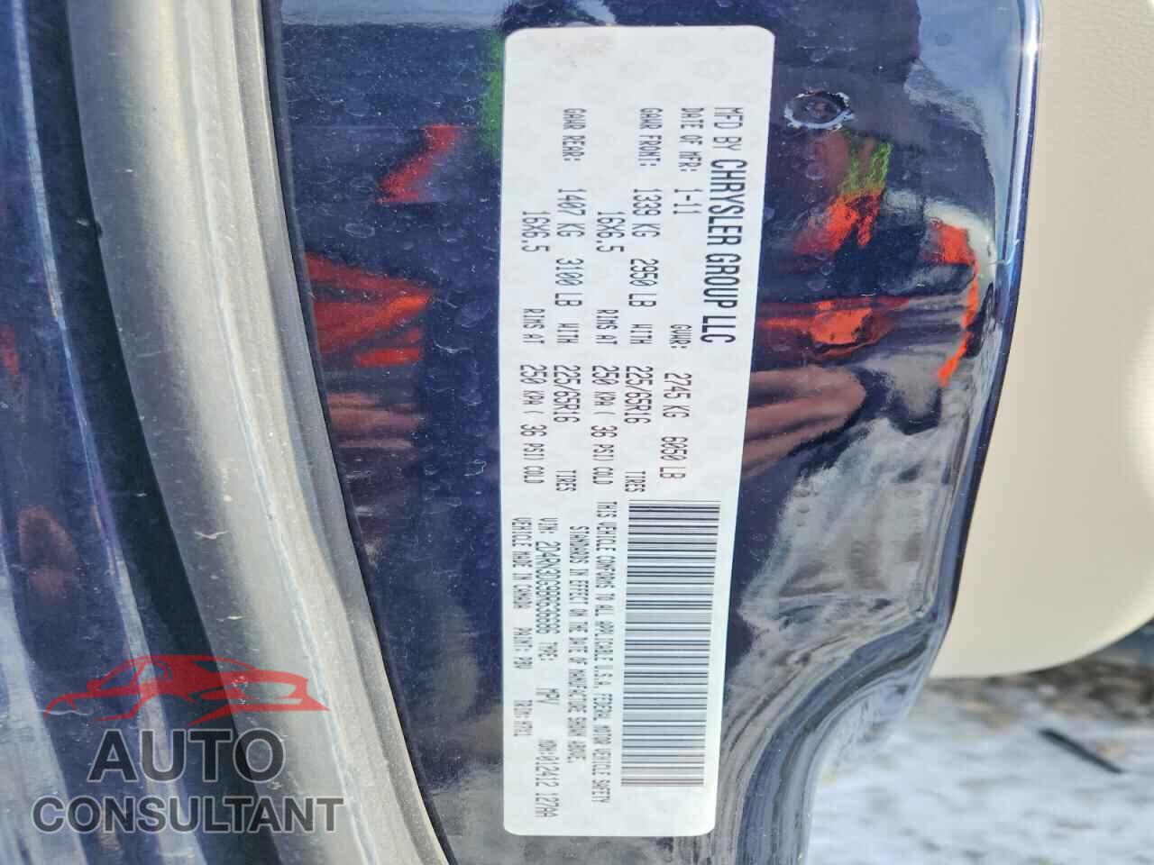 DODGE GRAND CARAVAN 2011 - 2D4RN3DG9BR636686