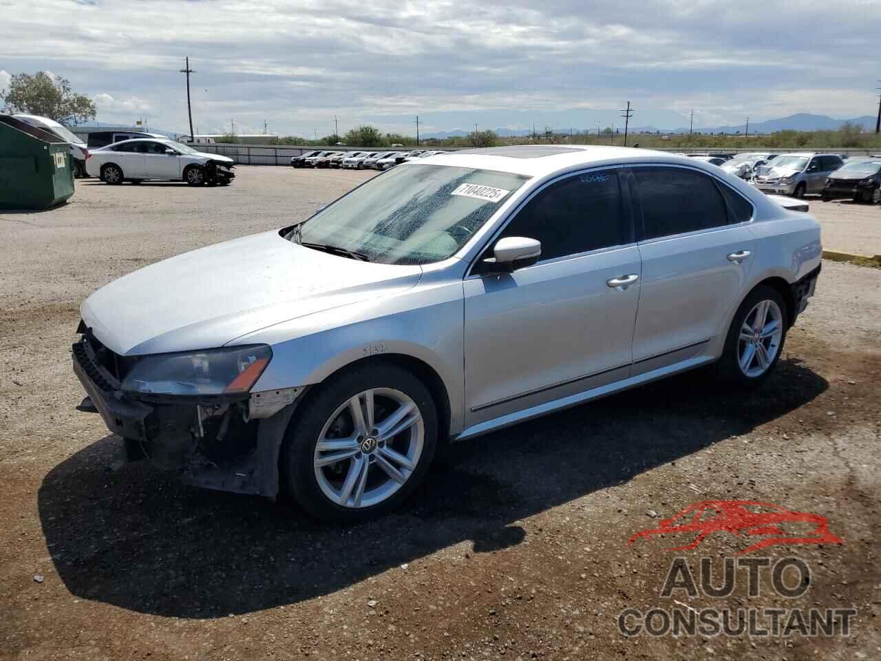 VOLKSWAGEN PASSAT 2013 - 1VWCN7A3XDC096463
