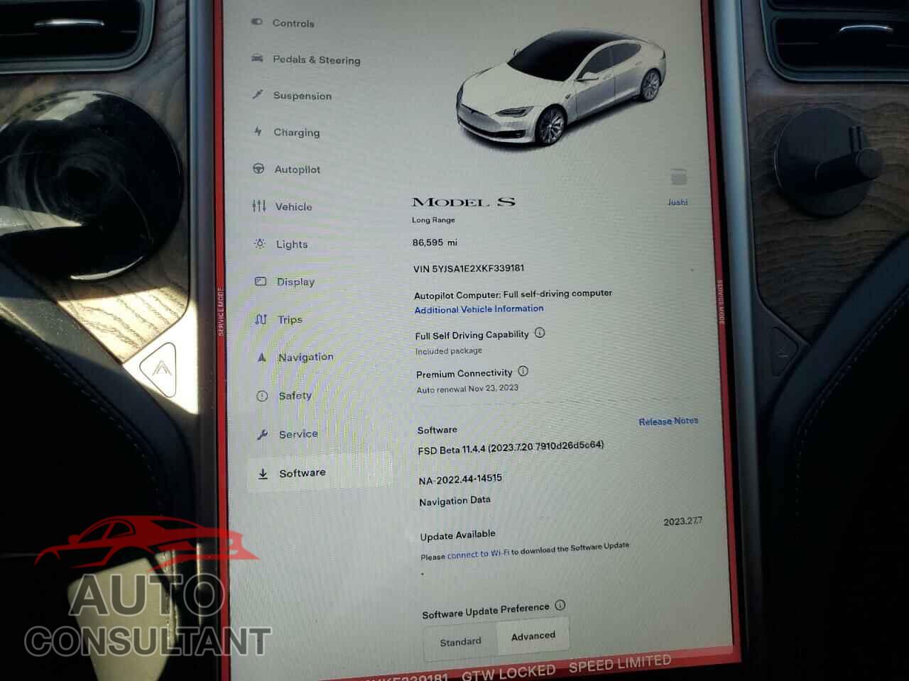 TESLA MODEL S 2019 - 5YJSA1E2XKF339181