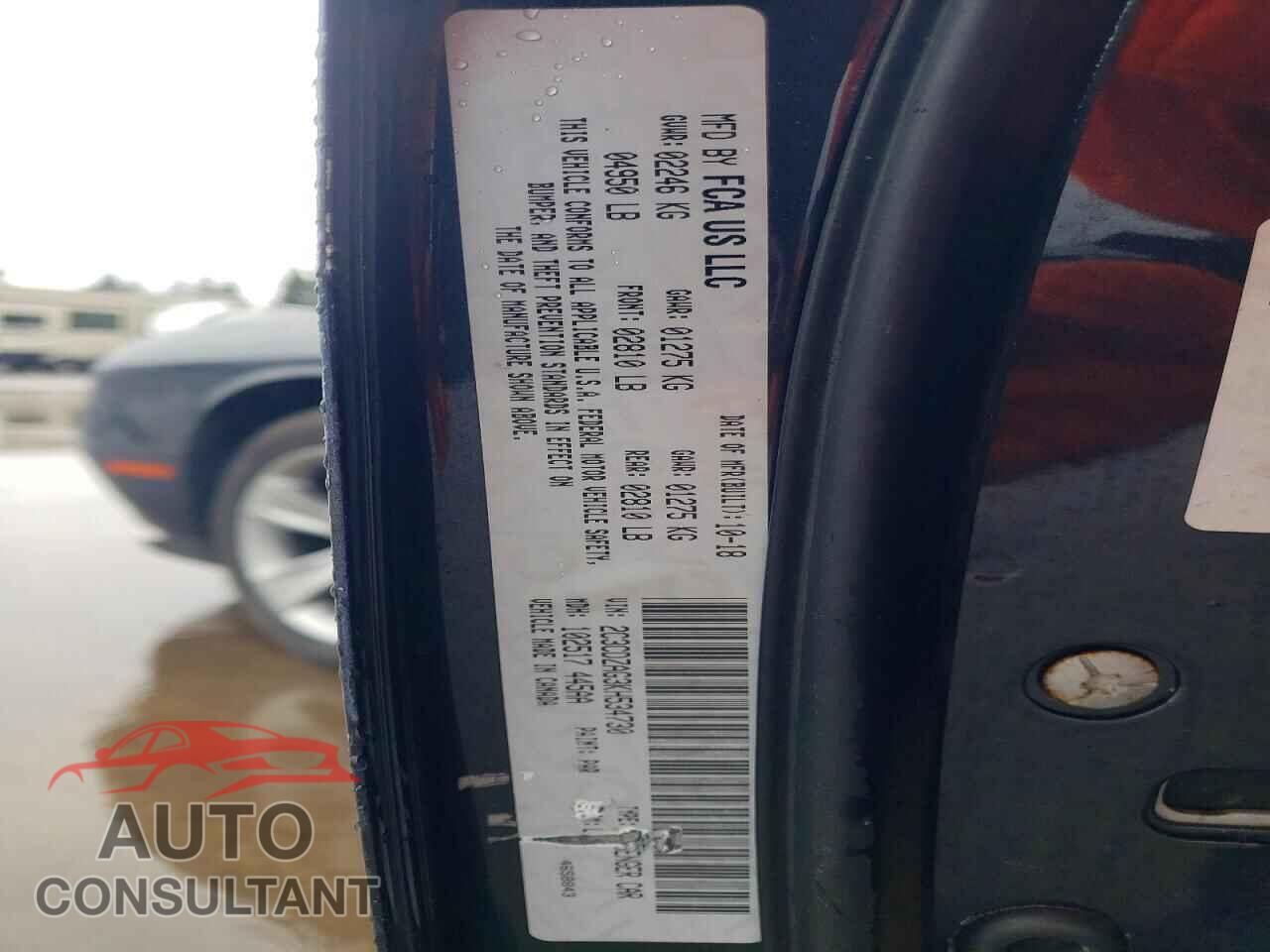 DODGE CHALLENGER 2019 - 2C3CDZAG3KH534730