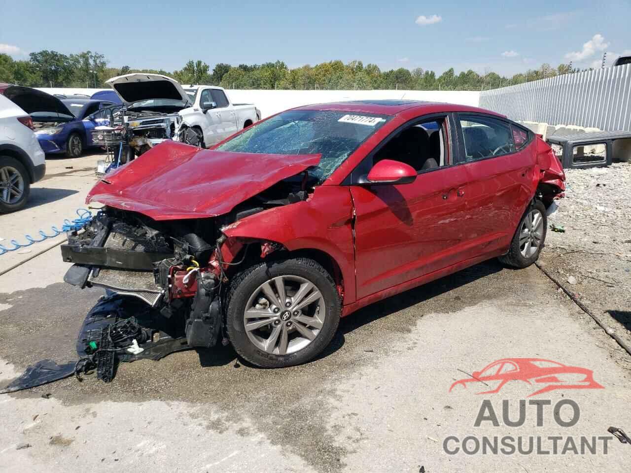 HYUNDAI ELANTRA 2017 - KMHD84LFXHU362807