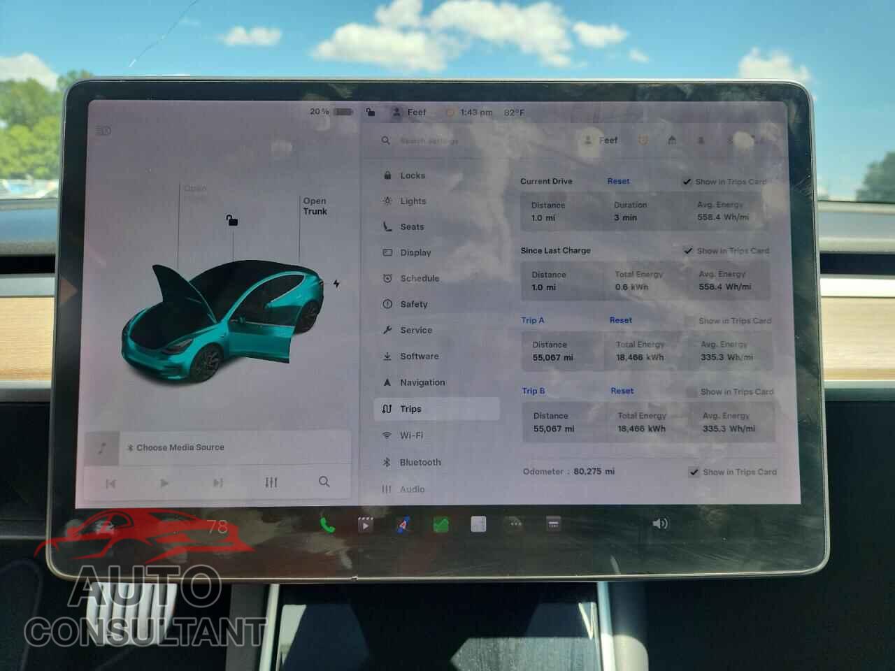 TESLA MODEL 3 2020 - 5YJ3E1EC7LF603282
