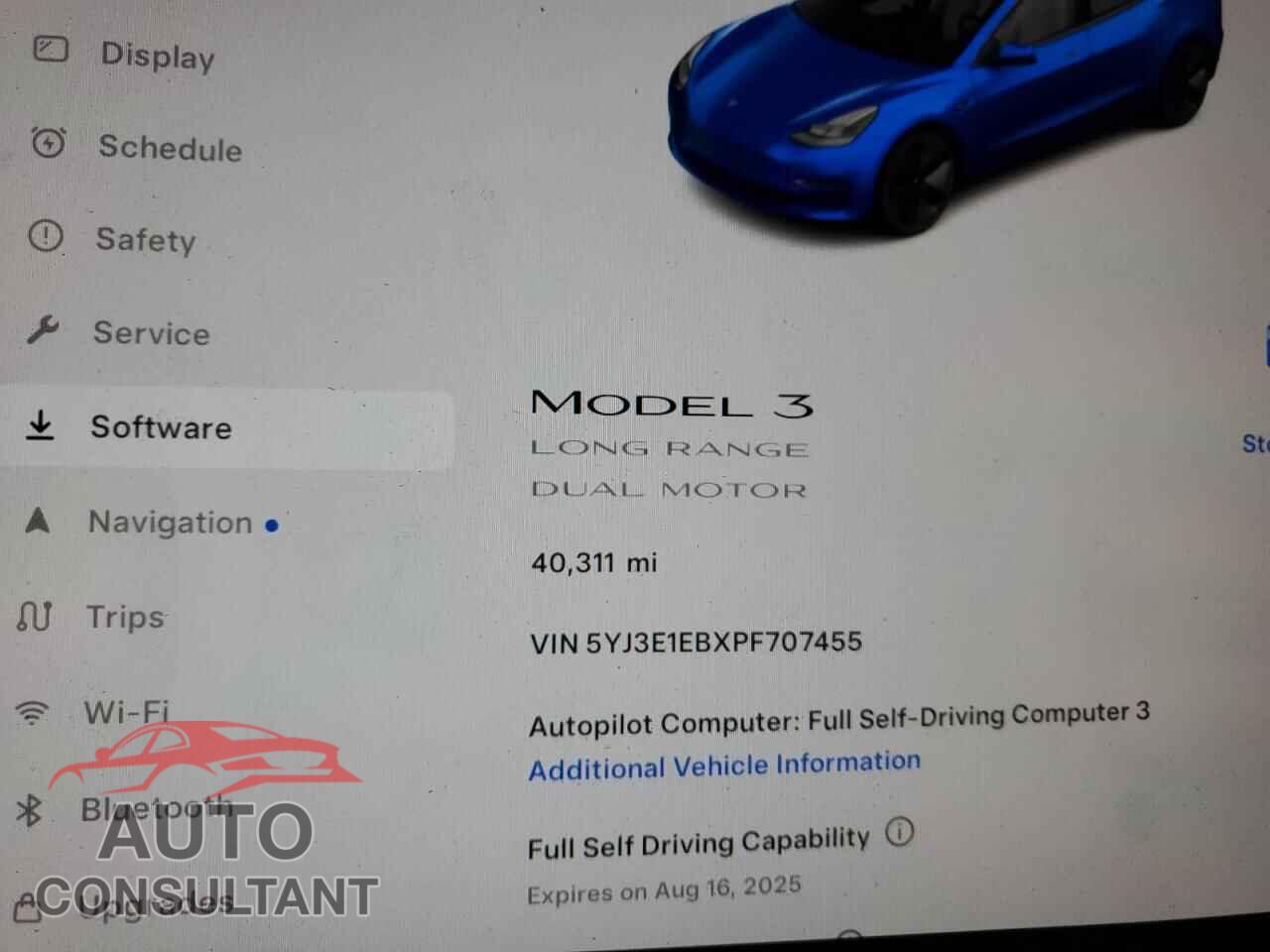 TESLA MODEL 3 2023 - 5YJ3E1EBXPF707455