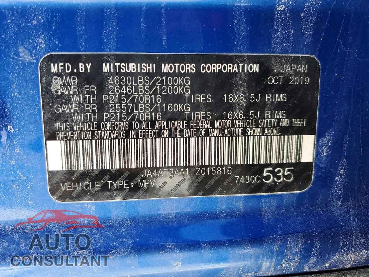 MITSUBISHI ECLIPSE 2020 - JA4AT3AA1LZ015816