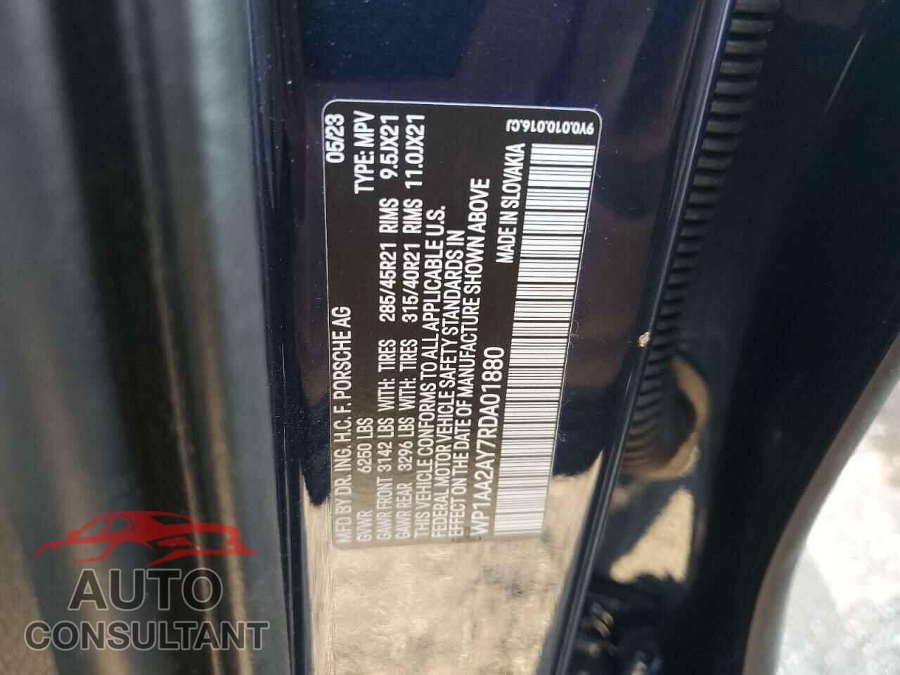 PORSCHE CAYENNE 2024 - WP1AA2AY7RDA01880