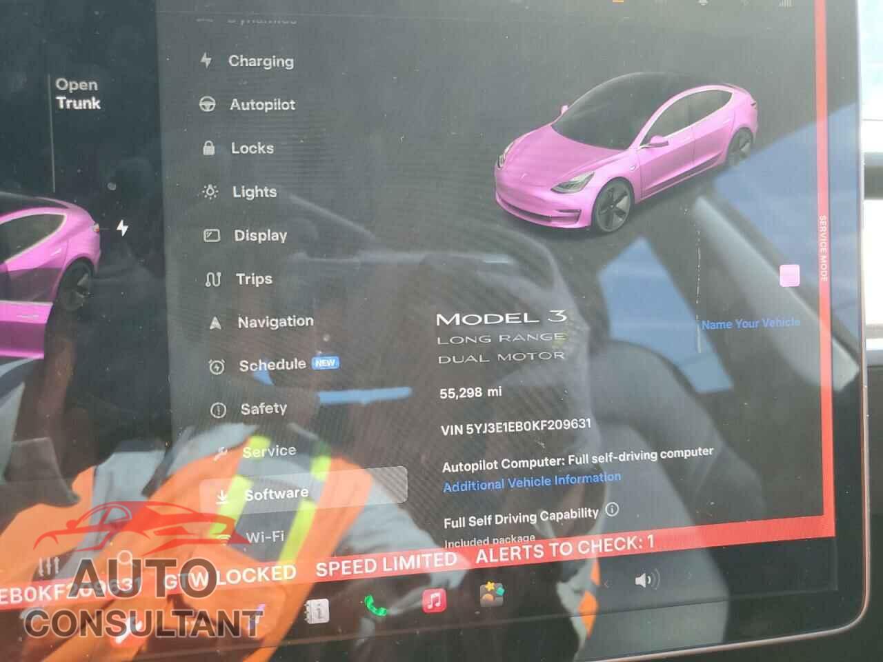 TESLA MODEL 3 2019 - 5YJ3E1EB0KF209631