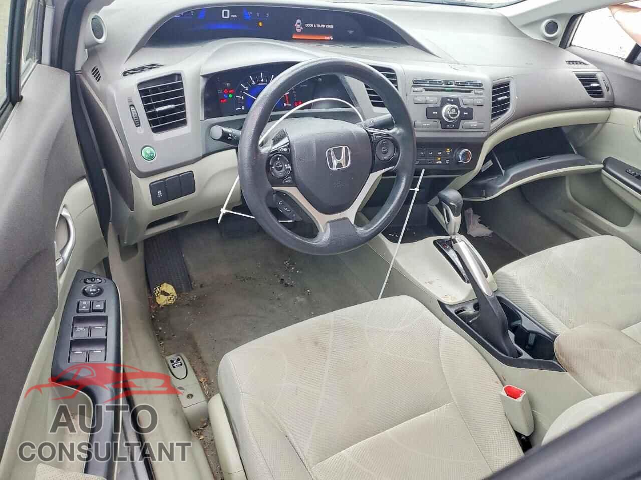 HONDA CIVIC 2012 - 19XFB2F80CE315549