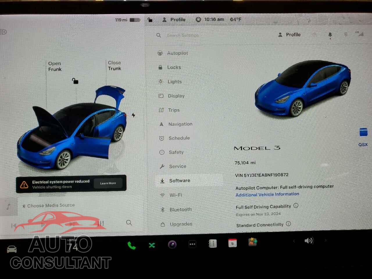 TESLA MODEL 3 2022 - 5YJ3E1EA8NF190872