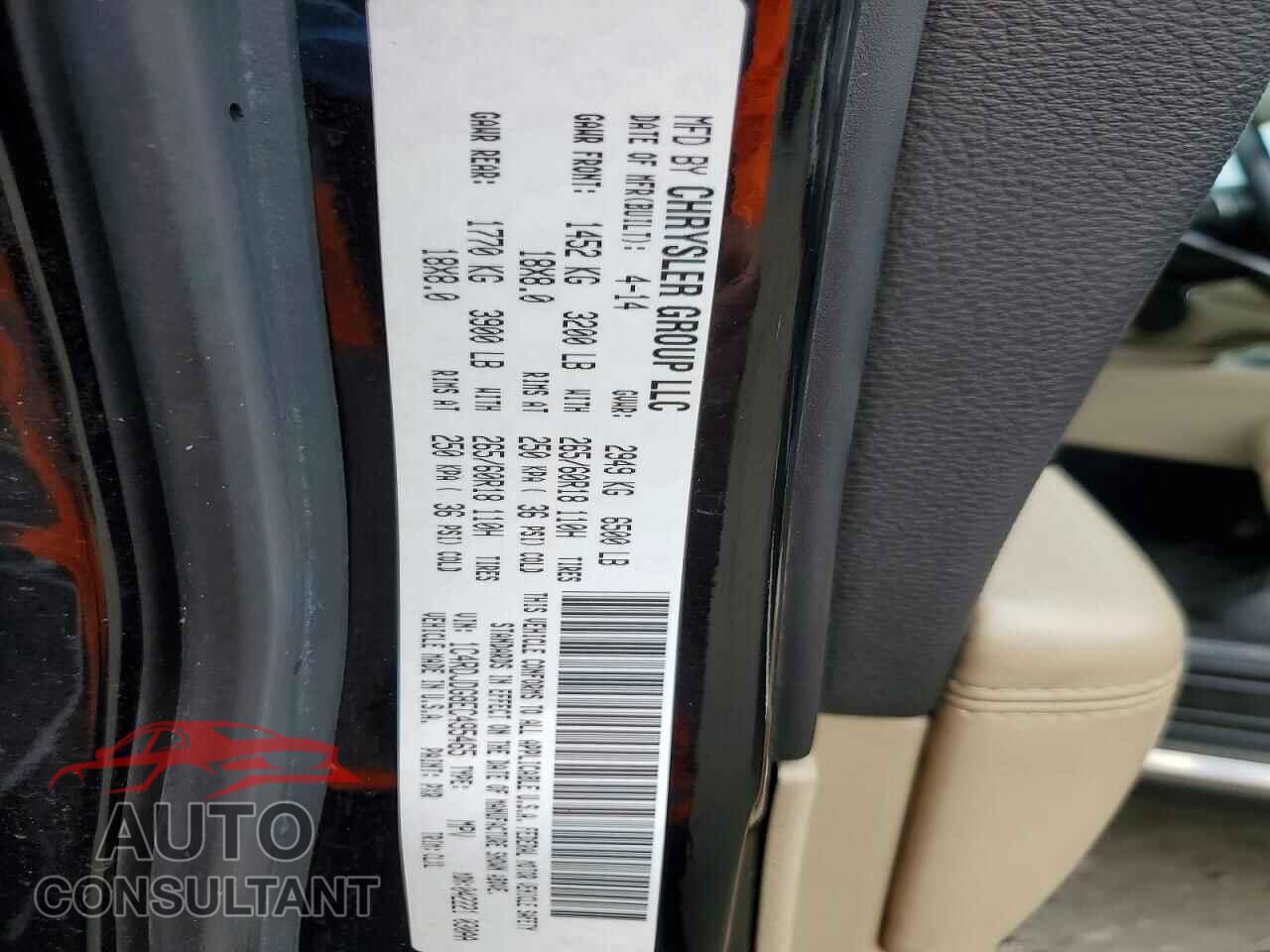 DODGE DURANGO 2014 - 1C4RDJDG8EC495465
