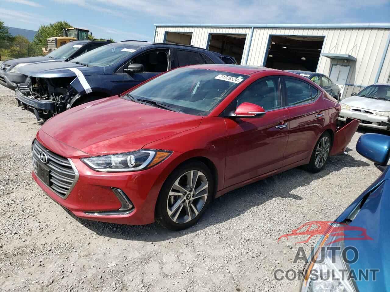 HYUNDAI ELANTRA 2017 - KMHD84LF6HU135209