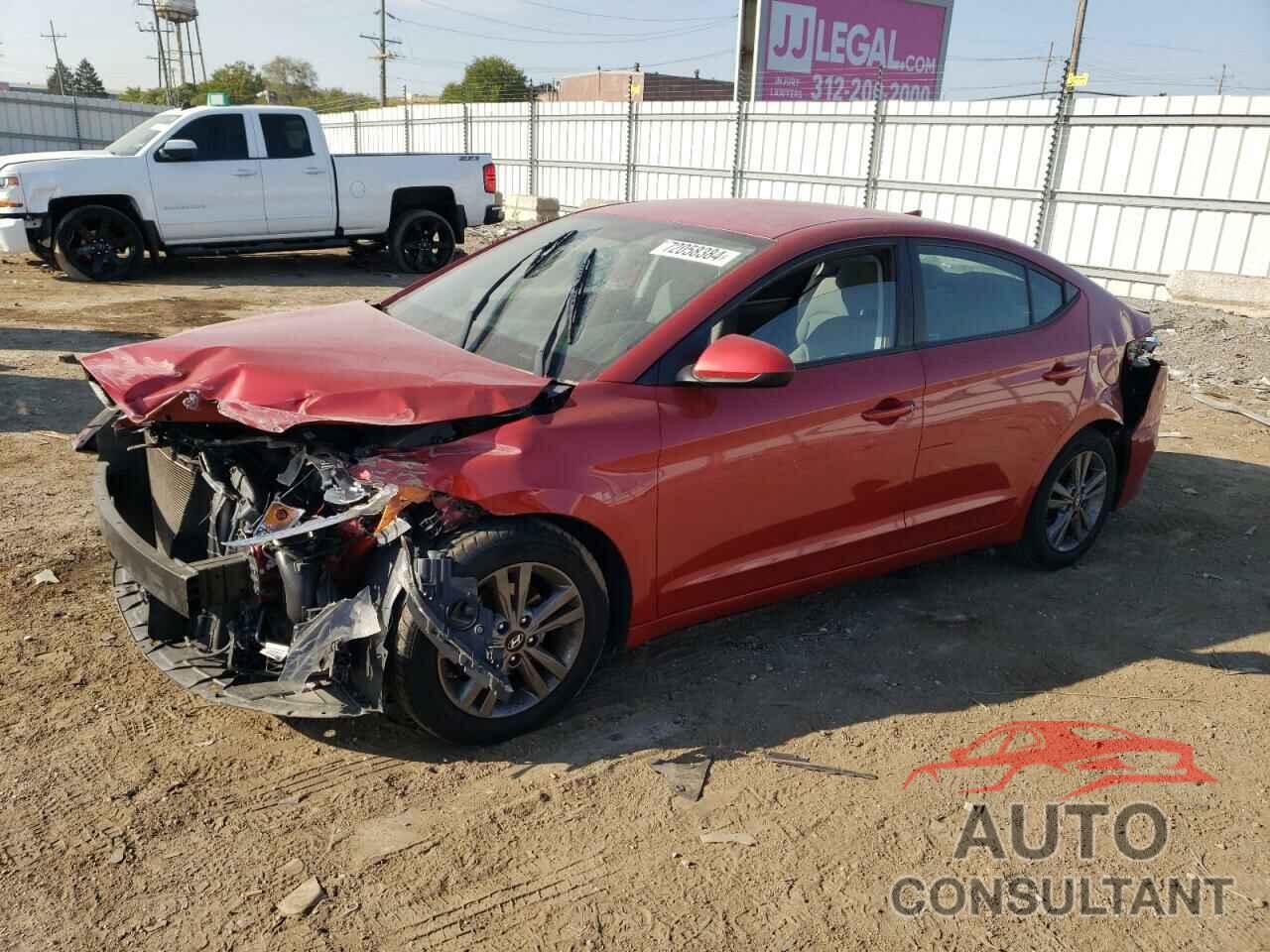HYUNDAI ELANTRA 2018 - 5NPD84LF6JH339402