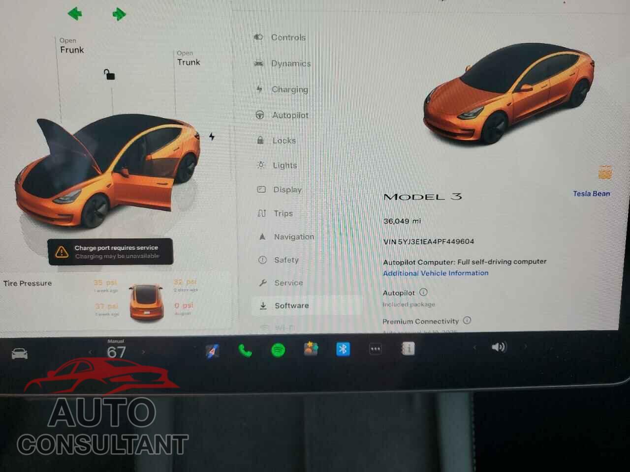 TESLA MODEL 3 2023 - 5YJ3E1EA4PF449604