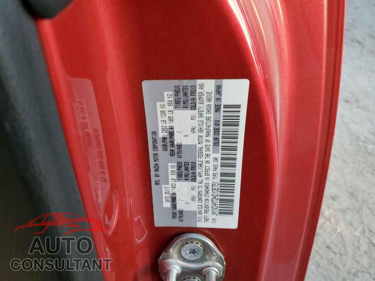 MAZDA MX5 2017 - JM1NDAM72H0106761
