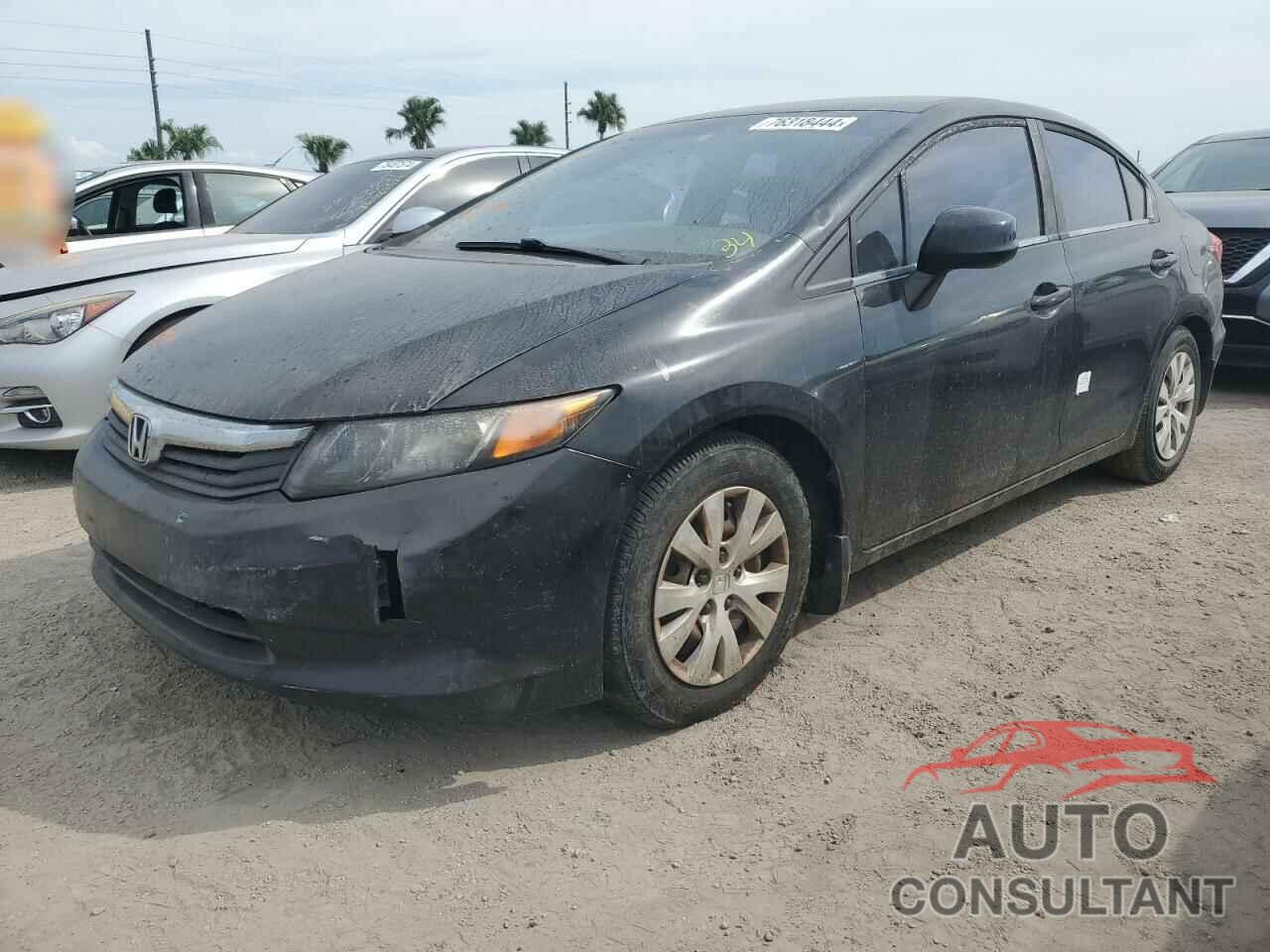 HONDA CIVIC 2012 - 19XFB2F55CE304603
