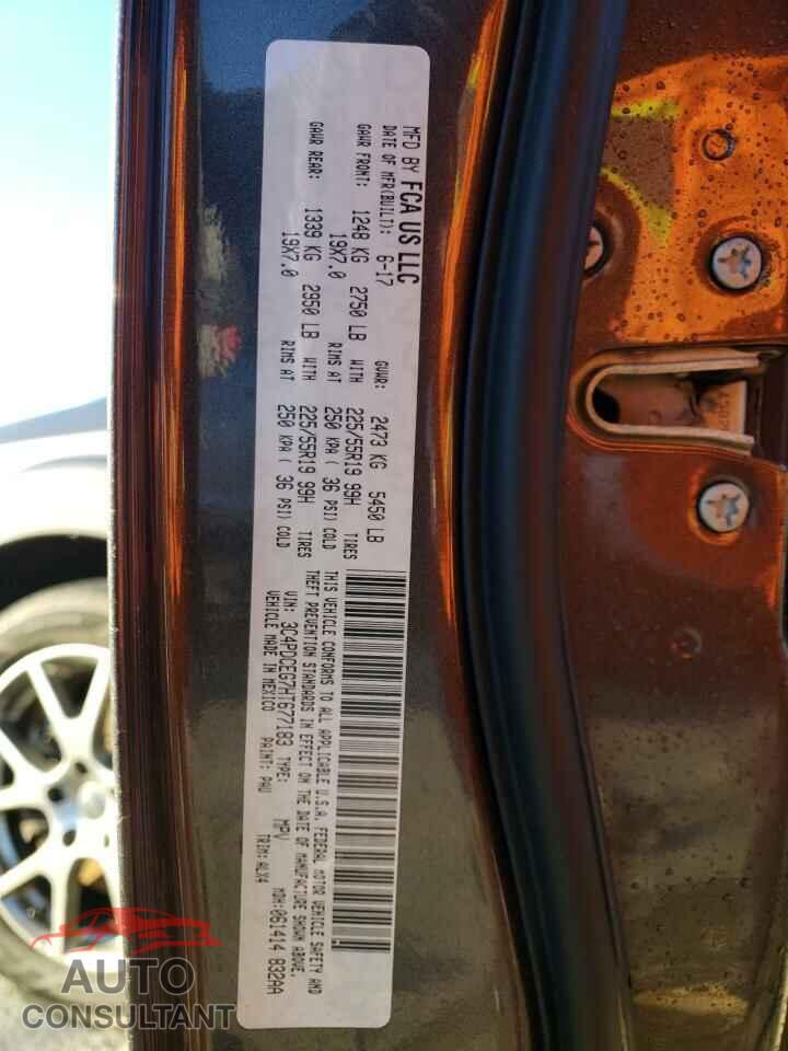 DODGE JOURNEY 2017 - 3C4PDCEG7HT677183