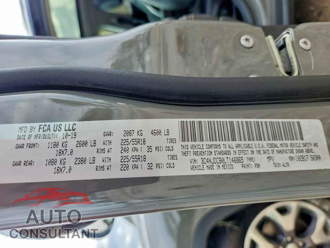 JEEP COMPASS 2020 - 3C4NJDCB0LT146865