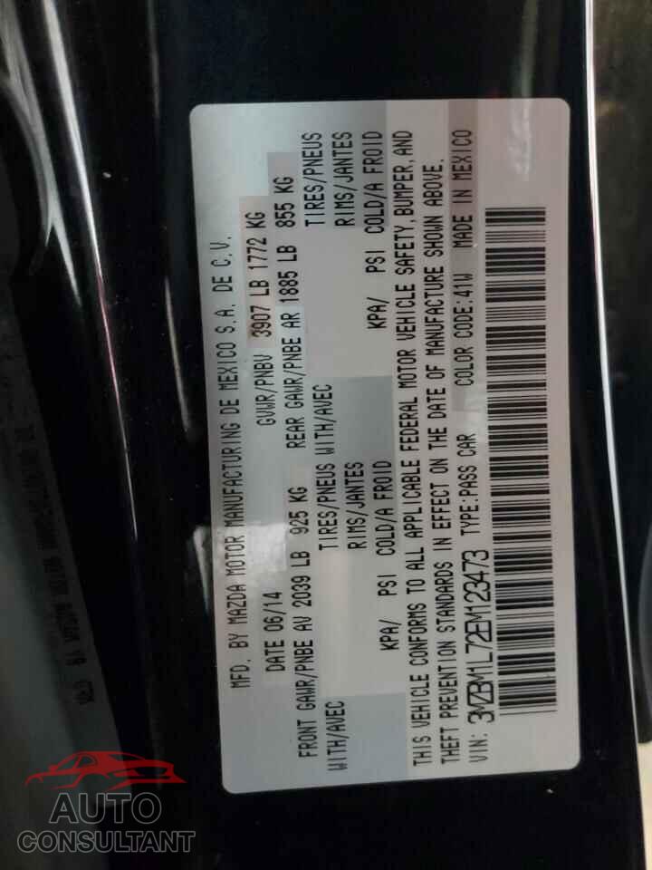 MAZDA 3 2014 - 3MZBM1L72EM123473