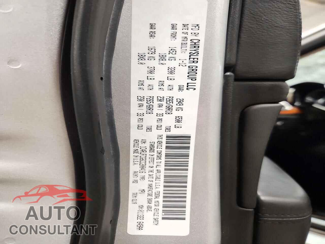 JEEP CHEROKEE 2012 - 1C4RJFCG6CC200416