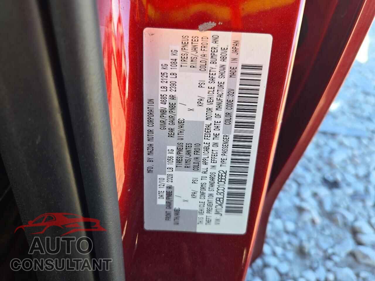 MAZDA 5 2012 - JM1CW2BL8C0106652