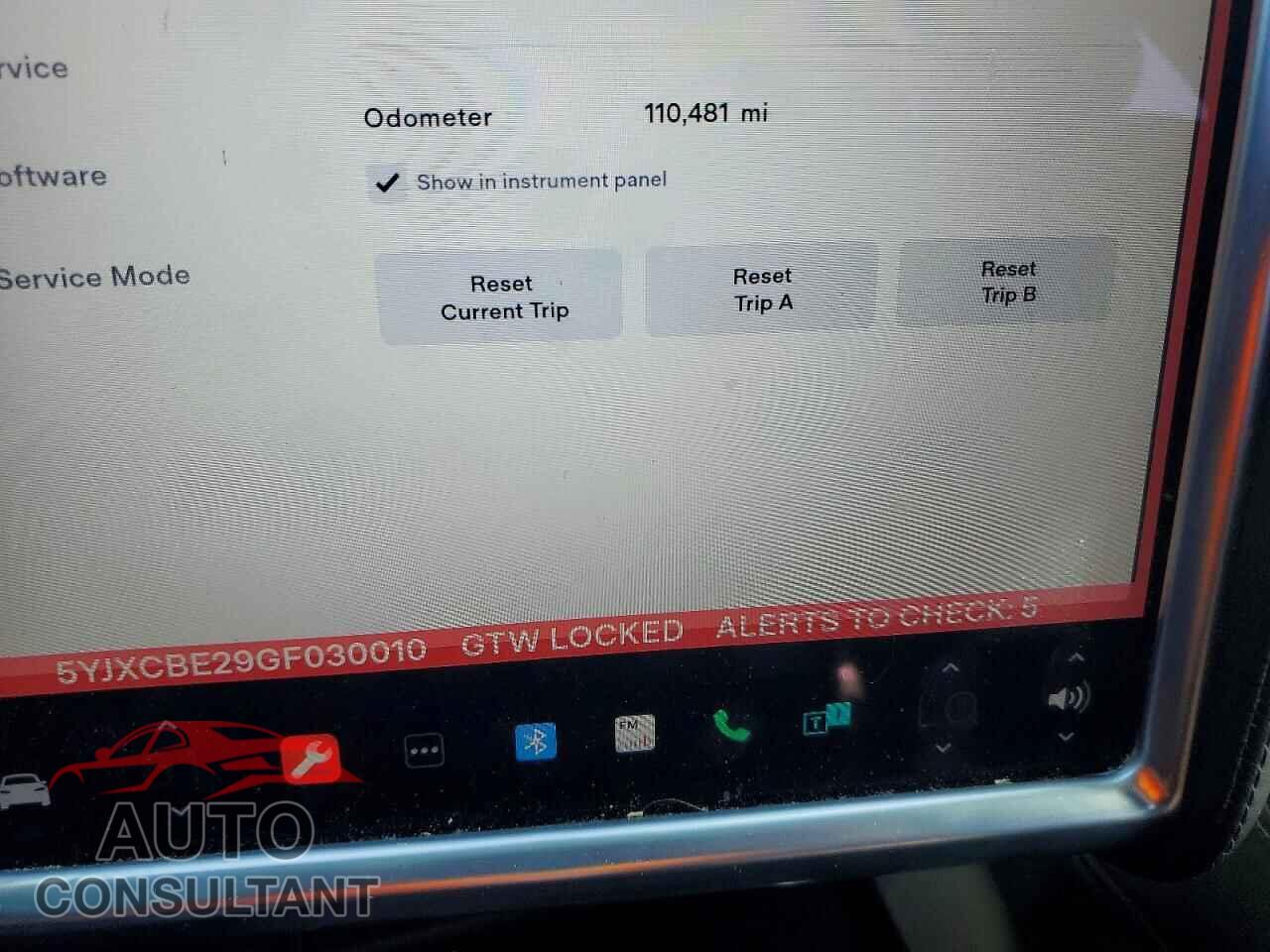 TESLA MODEL X 2016 - 5YJXCBE29GF030010