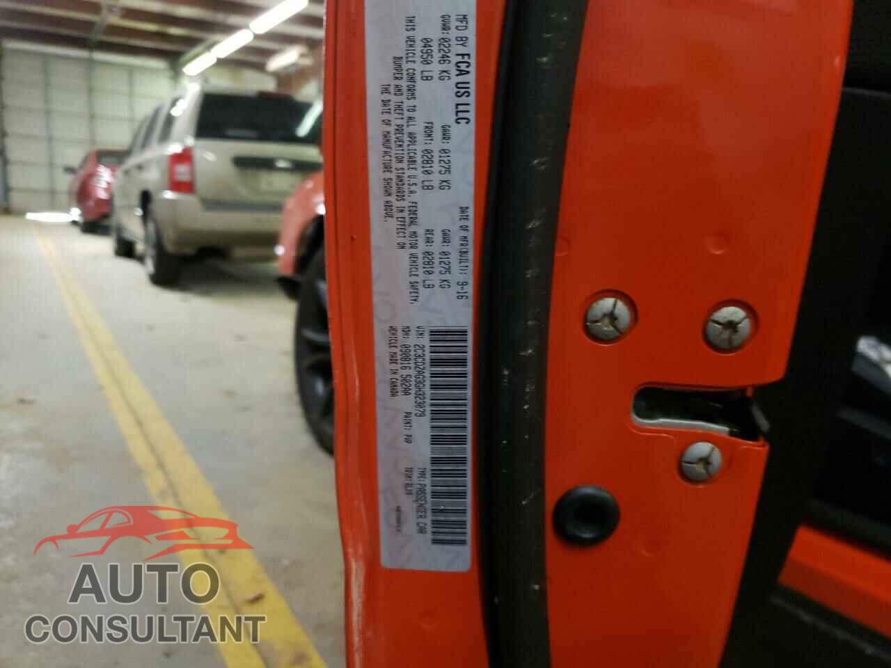 DODGE CHALLENGER 2016 - 2C3CDZAG3GH323079