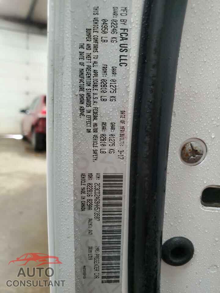 DODGE CHALLENGER 2017 - 2C3CDZAG9HH573587