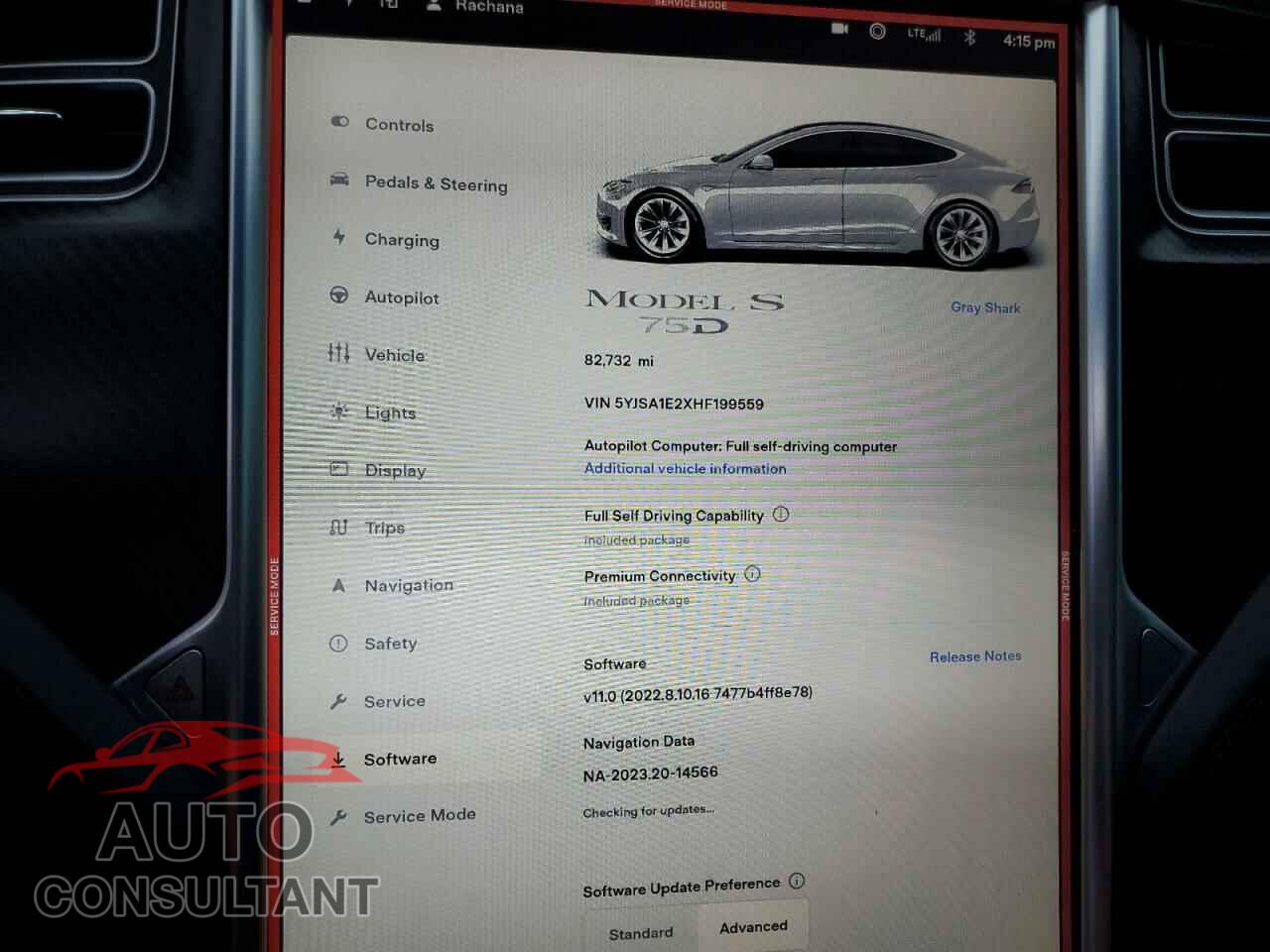 TESLA MODEL S 2017 - 5YJSA1E2XHF199559