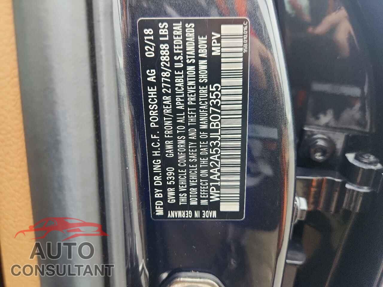 PORSCHE MACAN 2018 - WP1AA2A53JLB07355